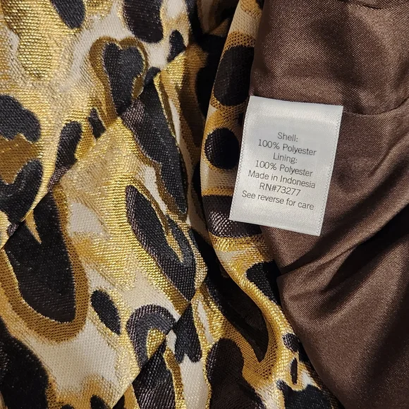 Nine West Set | Women's Leopard Print Blazer | Leopard Print Mini Skirt | Size M - Picture 5 of 5